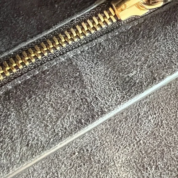 LANVIN Lamb Leather Crossbody Bag Logo Chain Trim & Strap Magnetic Flap - Picture 8 of 17